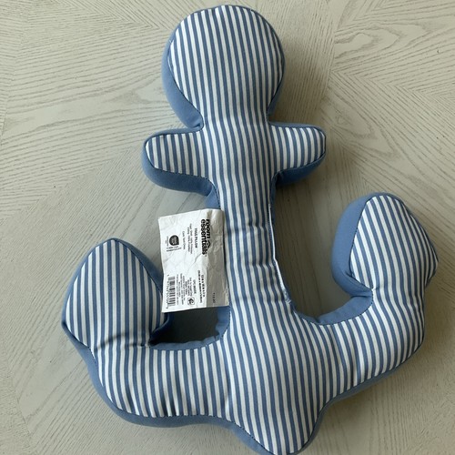 Target Room Essentials Anchor Shaped Accent Pillow Summer Nautical 16 x 13" NWT - Picture 5 of 7