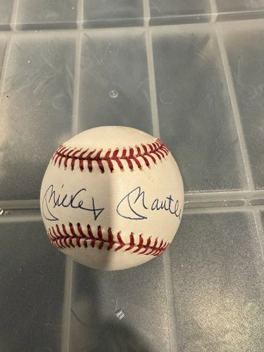 Mickey Mantle Autograph American League Baseball NY Yankees
