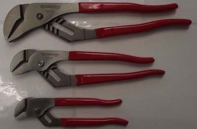 Crescent Tools 3 Piece Tongue Groove Pliers Set, 7'', 10'', 12'' R200SET3