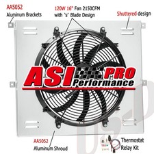 Aluminum Shroud Fanrelay For 1953-1956 Ford F100 F250 F350 3.5l 3.6l At Cc5356