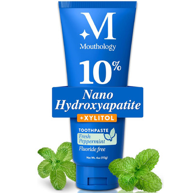 Mouthology 10% Nano Hydroxyapatite Toothpaste Fluoride Free, Whitening*, Rod Sha