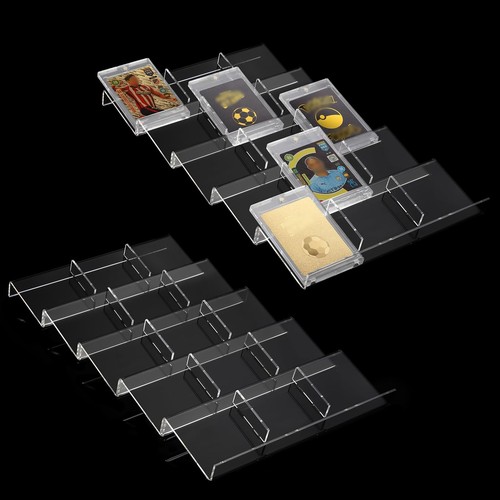 2 Pack Acrylic Card Sorting Tray 15 Slot Trading Card Organizer Tray Game Car...