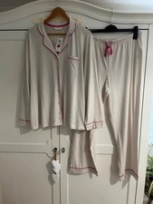 M&S Cotton Modal Ladies Pyjamas Large Marks & Spencer Women Loungewear PJs 16-18