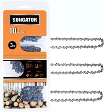 SUNGATOR 3-Pack 10 Inch Chainsaw Chain SG-R40, 3/8" LP Pitch - 10 inches 