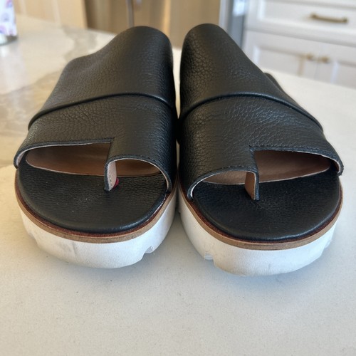 Sandali con plateau Gentle Souls 8,5 slip on neri - Foto 3 di 7