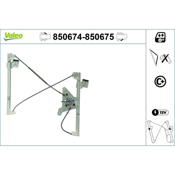 Valeo 850674 Fensterheber FüR Audi A4 8D2 B5 8D5-image