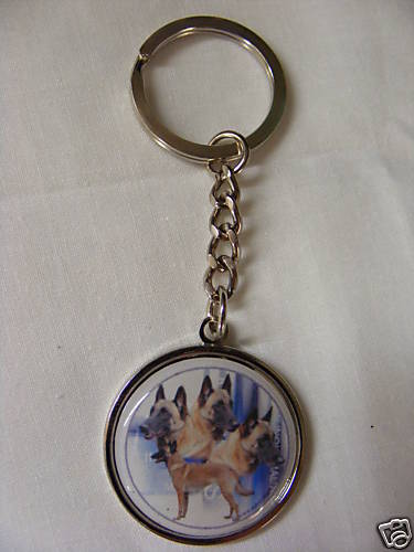 Porte-clés en métal - chien MALINOIS - Picture 1 of 1