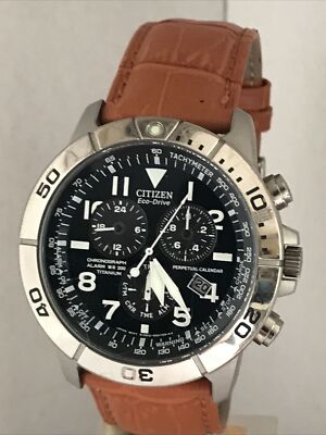 22mm Lederarmband Für Citizen Eco Drive BL5250-02L – Echtes Italienisches Kalbsleder, Hellbraun, Weiße Nähte, Faltschließe