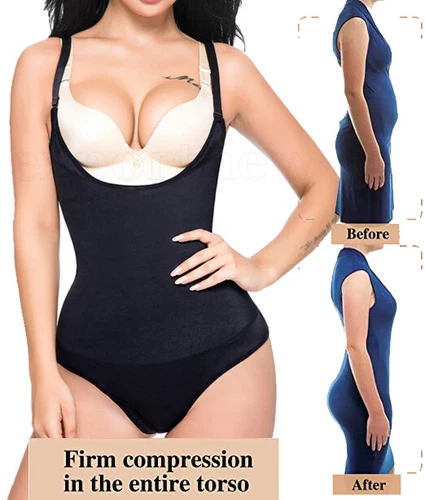 Fajas Colombianas Reductoras Levanta Cola Post-Surgery Slimmer Thong Body Shaper - Picture 11 of 27