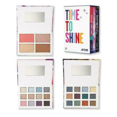 NEW IN BOX, AVON TIME TO SHINE PALETTE COLLECTION-BLUSH, HIGHLIGHTER, SHADOW