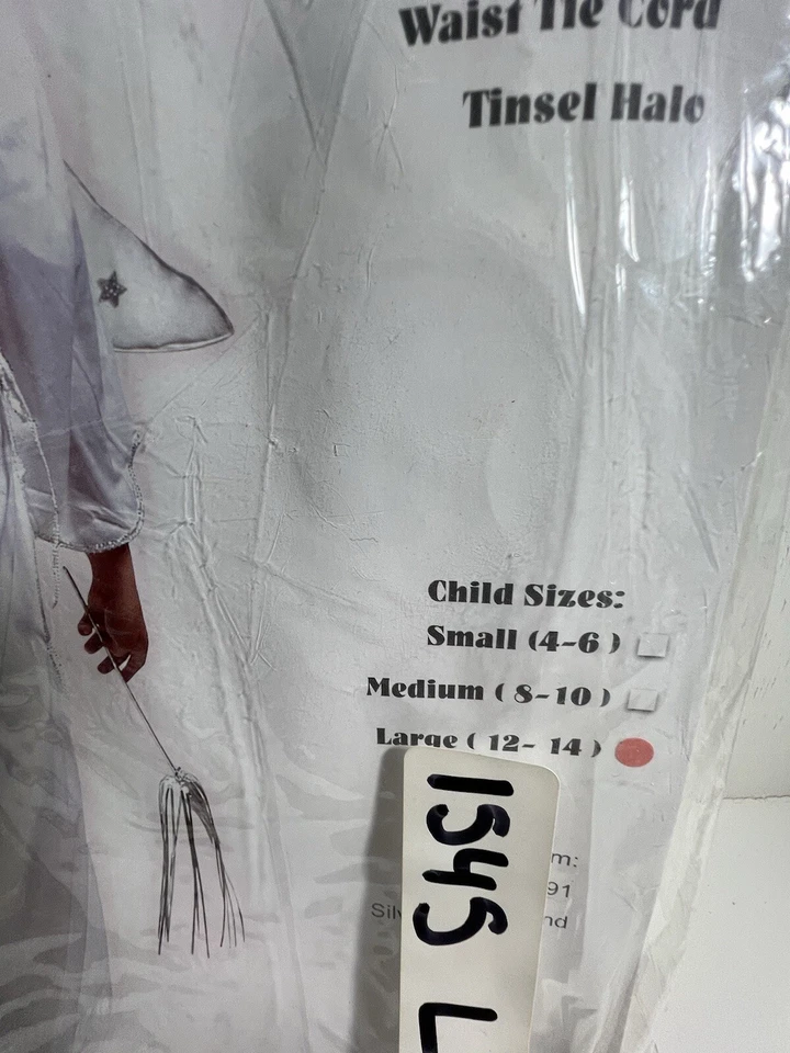 Disfraz Bíblico RG Disfraz Niñas Blanco Grande 12-14 Ángel Navidad Disfraz Foto 2 de 4