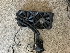 GAMING iBUYPOWER WATER LIQUID COOLING COOLER KIT black AIO DUAL 2 FAN