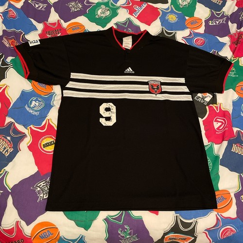 Camiseta de fútbol vintage Adidas 1996-1997 DC United Jaime Moreno