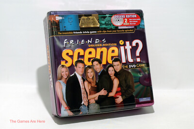 Friends Scene It? Deluxe Edition - Screen Life 2006 Metal Tin 2 Disc w New Parts