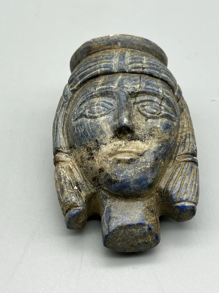 罗马希腊肖像皇后头,拉皮斯石头近东古董 — 第 2/4 张图片