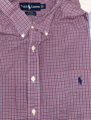 SET 5 Polo Ralph Lauren Button-Down-Hemden Herren Large - klassische Passform & schwarz - Vintage - Bild 10 von 23