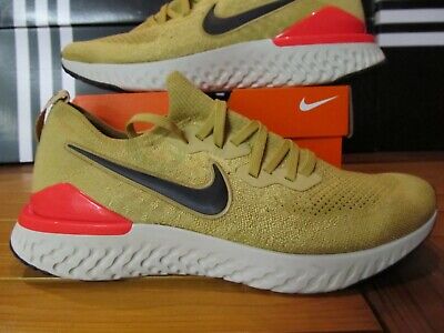 nike epic react flyknit 2 club gold black red orbit