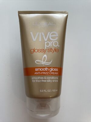 L'OREAL Vive Pro Glossy Style Smooth Gloss Anti-Frizz Cream NEW
