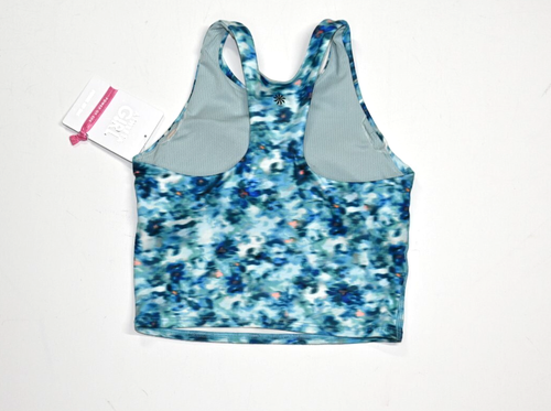 Athleta Girl L Long Distance Built in Bra Tank Large 12 Opaline Bora Bora - Picture 5 of 6