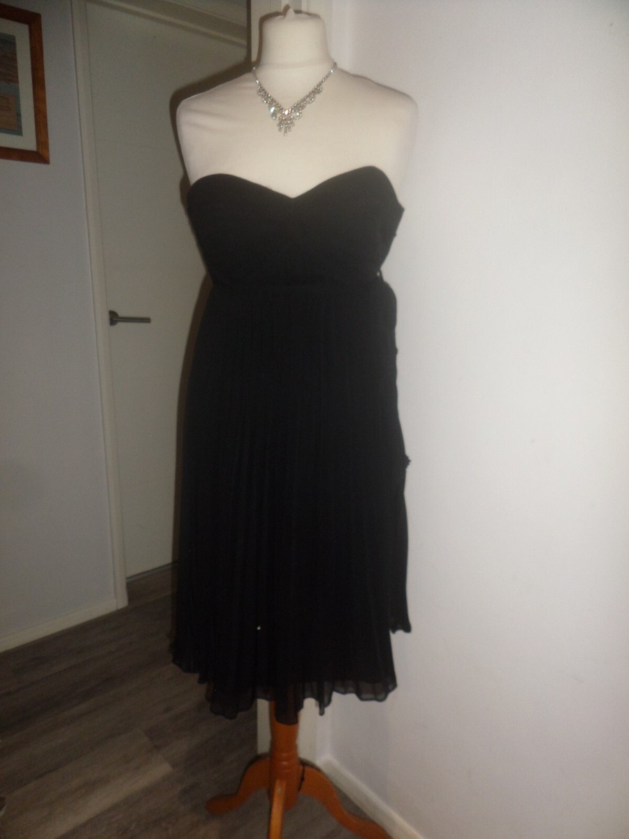 RRP £89 Coast Wedding Evening Prom Pleat Dress Size UK Designer