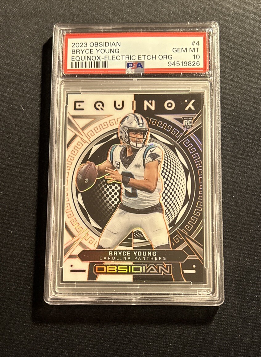 Bryce Young 2023 Obsidian Equinox Orange Prizm /65 #4 PSA 10 Gem Mint