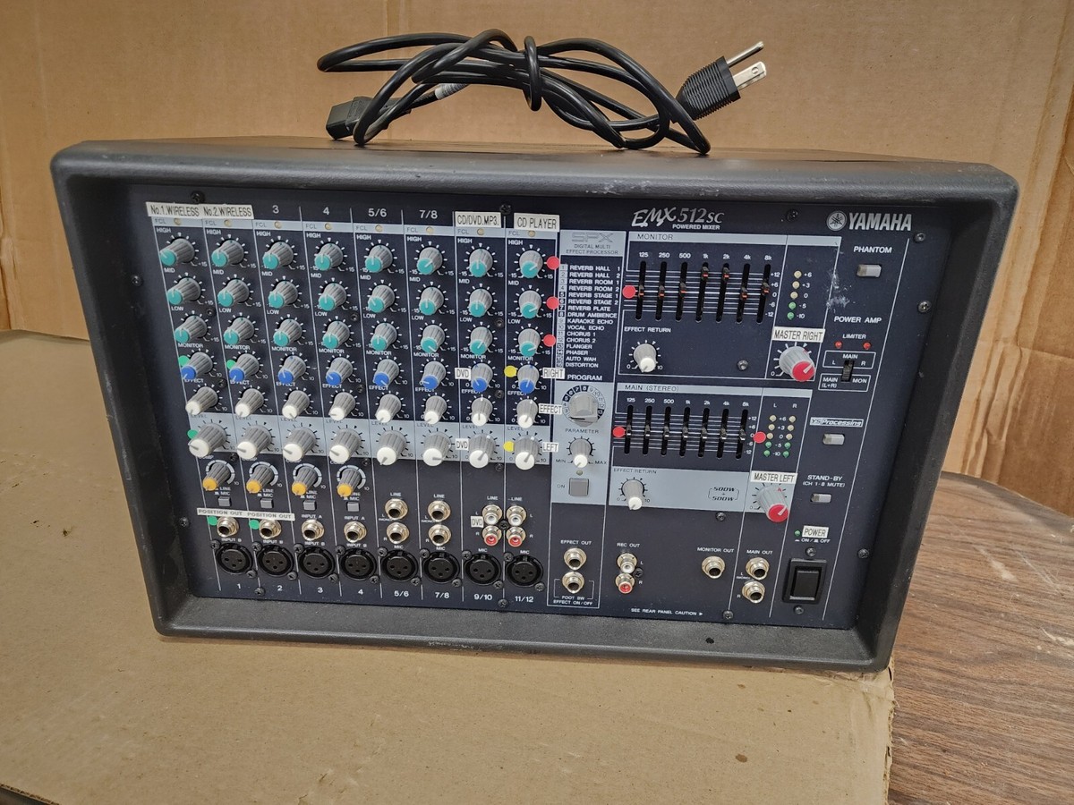 Yamaha EMX512sc Powered Mixer 500-Watt Per Channel | eBay Yamaha EMX512sc Powered Mixer 500-Watt Per Channel | eBay