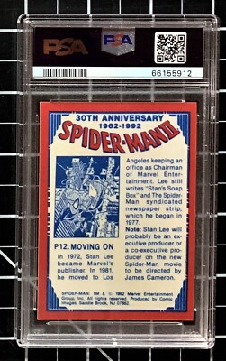 1992 Marvel Comic Images Spider-Man 30th Anniversary Prism #P12