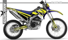 YAMAHA WR250R WR250X ALL YEARS MAXCROSS GRAPHICS KIT DECALS STICKERS FULL YMH1