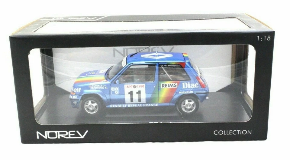 NOREV 1:18 AUTO DIE CAST- RENAULT 5 GT TURBO #11 RALLYE MONTE CARLO ART 185204 - Immagine 3 di 3