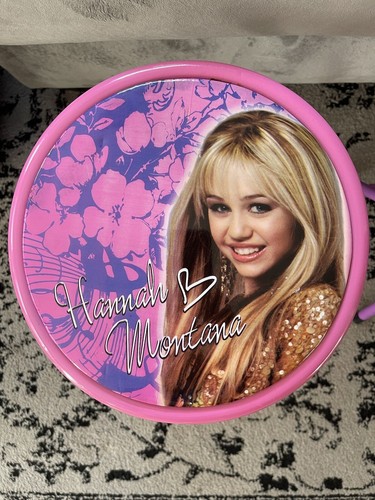 Hannah Montana/ Miley Cyrus RARE Disney/Child’s Stool 18” Set Of 2! - Picture 4 of 5