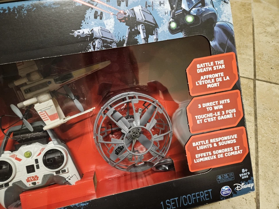 SPIN MASTER STAR WARS AIR HOGS RC X-WING vs DEATH STAR - NEW SEALED - Image 4 of 4