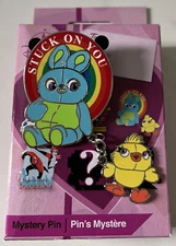 Disney Pixar Pals Valentine's Day Mystery Pin DUCKY and BUNNY Stuck On You