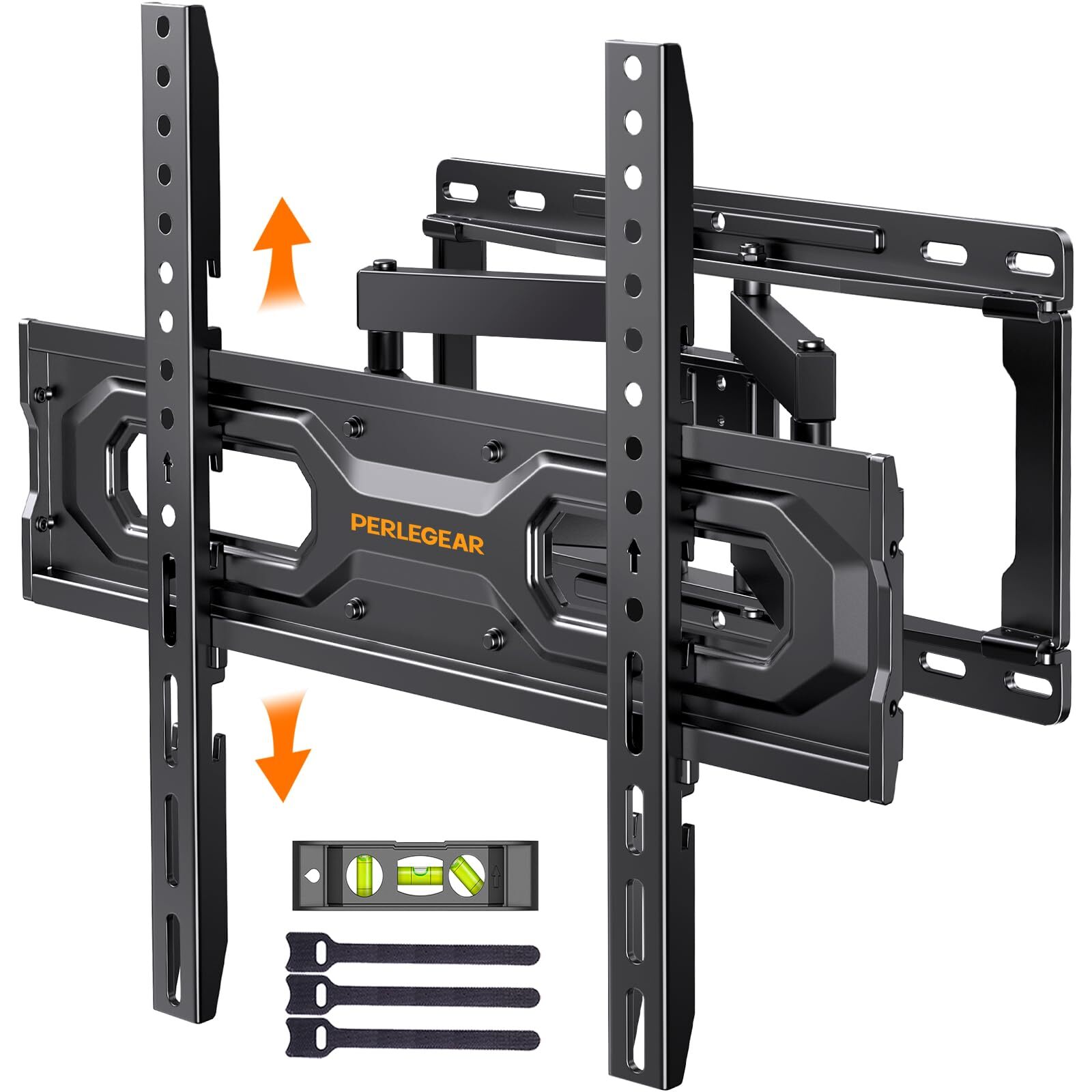 Full Motion TV Wall Mount for 26 to 65 inch Screens with Swivel Tilt Articulating Bracket