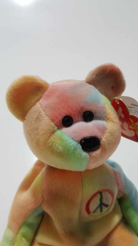 SUPER RARE Ty Beanie Baby: Peace Bear 1996 w/ Tons of Errors Listed Retired Org. - Picture 3 of 6