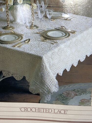 Vintage Home Design Handarbeit Baumwolle Oval Beige Häkelspitze Tischdecke 66x102 Neu aus altem Lagerbestand - Bild 9 von 10
