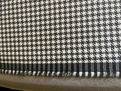 Porsche Pepita Fabric Houndstooth - Maroon & White 1 Meter MAT-HOU-MAR