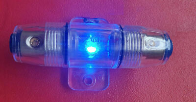 AUDIOPIPE Sicherungshalter mit LED Beleuchtung bis 20mm² Farbe: BLAU