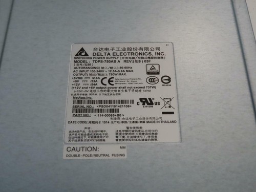 LOT of 4X Delta Electronics Power Supply TDPS-750AB A Rev 03F 114-00065+B0 - Picture 4 of 5