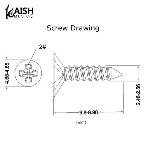 30 Premium Stainless Steel #3x3/8" Pickguard/Backplate Screws for Gibson LesPaul - Picture 2 of 17
