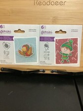 Crafters Companion Stamp and die wobbling characters set of 2