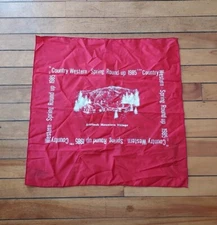 1985 Country Western Round Up ATTITASH MOUNTAIN Bartlett NH Advertising Bandana 