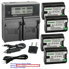 Kastar Battery LCD Dual Fast Charger for Fuji NP-W235 BC-W235 BCW235 X-T4 XT4