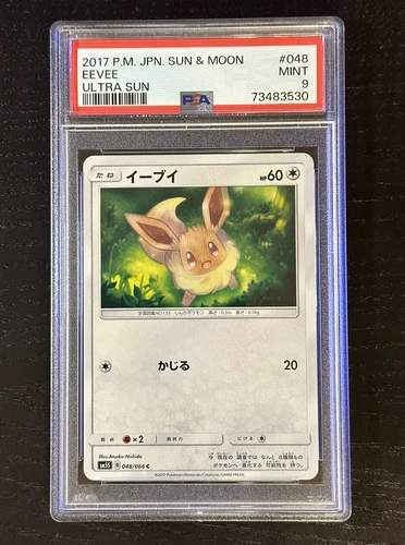 048-066-SM5S-B - Pokemon Card - Japanese - Eevee - PSA 9