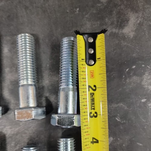 (14) Bulloni esagonali 3/4-10 x 3 in acciaio zincato grado 5 filetto parziale spalla - Foto 2 di 5