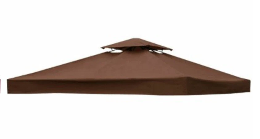 3X3M Canopy Top 2-Tier Gazebo Replacement Roof Cover Shelter BBQ Tent Garden UK - Image 2 of 4