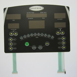 AFG 3.5AT Treadmill MANIPULATE center membrane key overlay only AFG 3.5AT Treadmill MANIPULATE center membrane key overlay only
