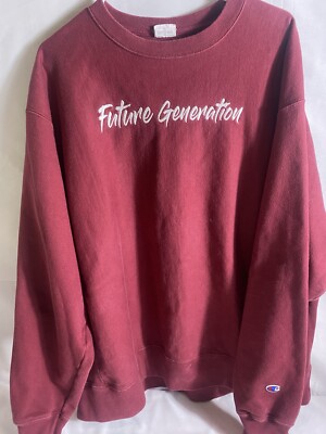 VTG Future Generation  College Champion Reverse Weave Sweatshirt 2XL.