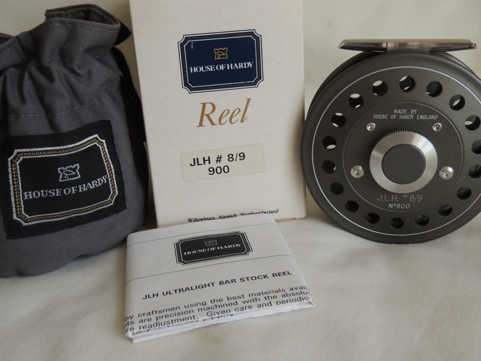 HARDY J.L.H. 9 REEL no900 POUCH BOX NEU HARDY J.L.H. 9 REEL no900 POUCH BOX NEU