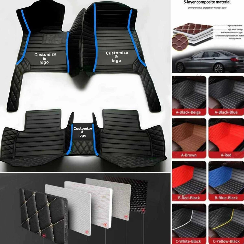 For Nissan Altima-Armada-Ariya Car Floor Mat Carpets Waterproof Custom Auto Rugs Foto 3 de 4