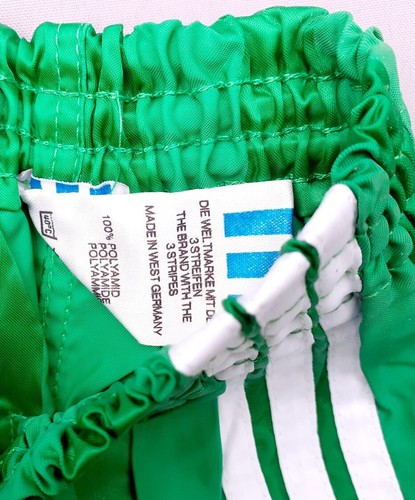 VINTAGE 80er 80s ADIDAS Glanz Nylon Fussball Shorts D140 Deadstock West Germany - Bild 9 von 9